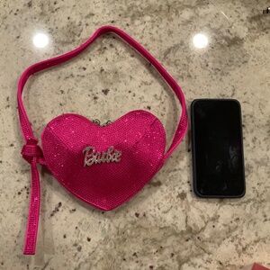 Fuscia Pink Rhinestone Barbie Purse New